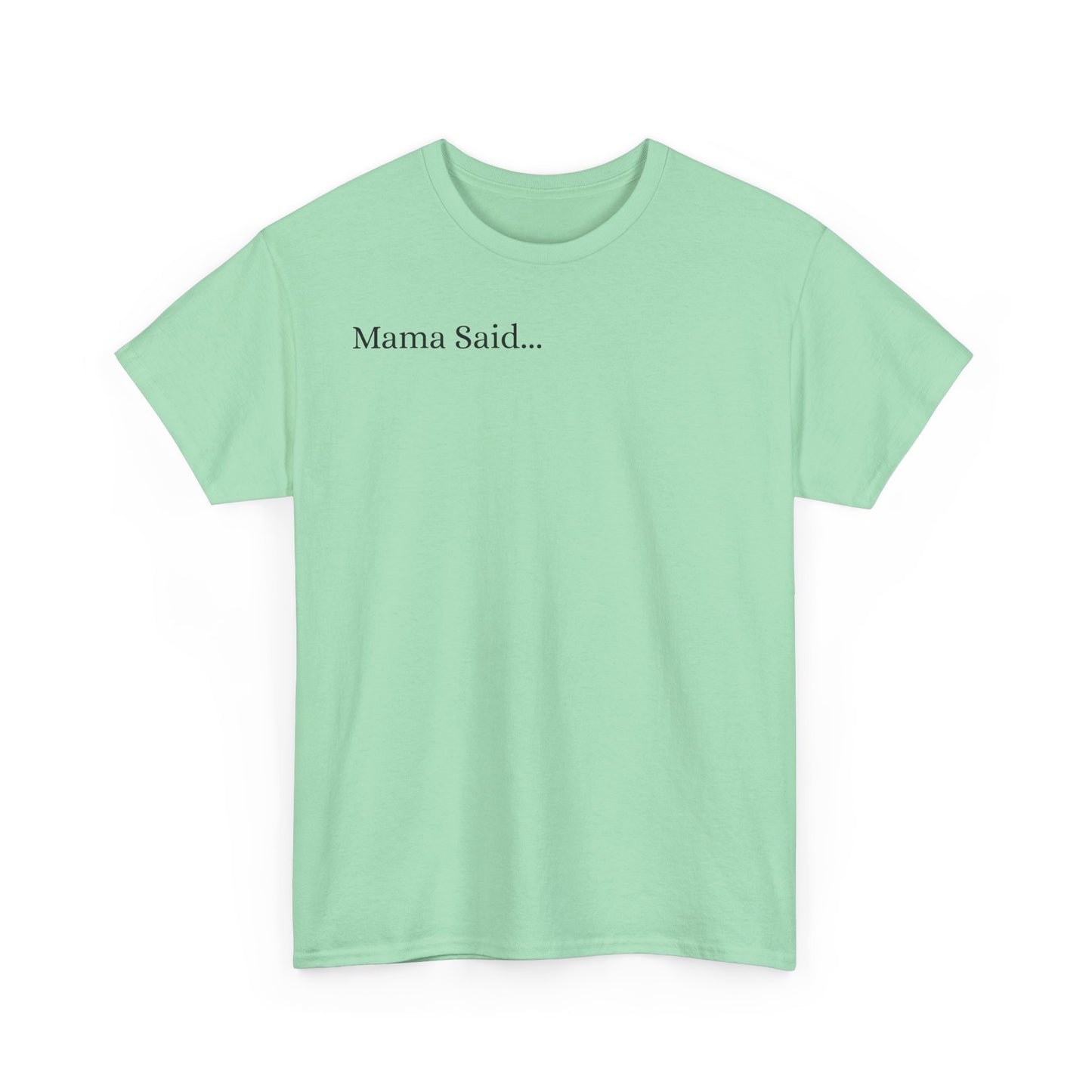Unisex Heavy Cotton Tee Front & Back Lettering   BLACK    24.00