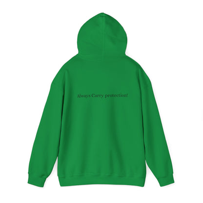 *Unisex Heavy Blend™ Hooded Sweatshirt Front and Back BLACK Print     38.00