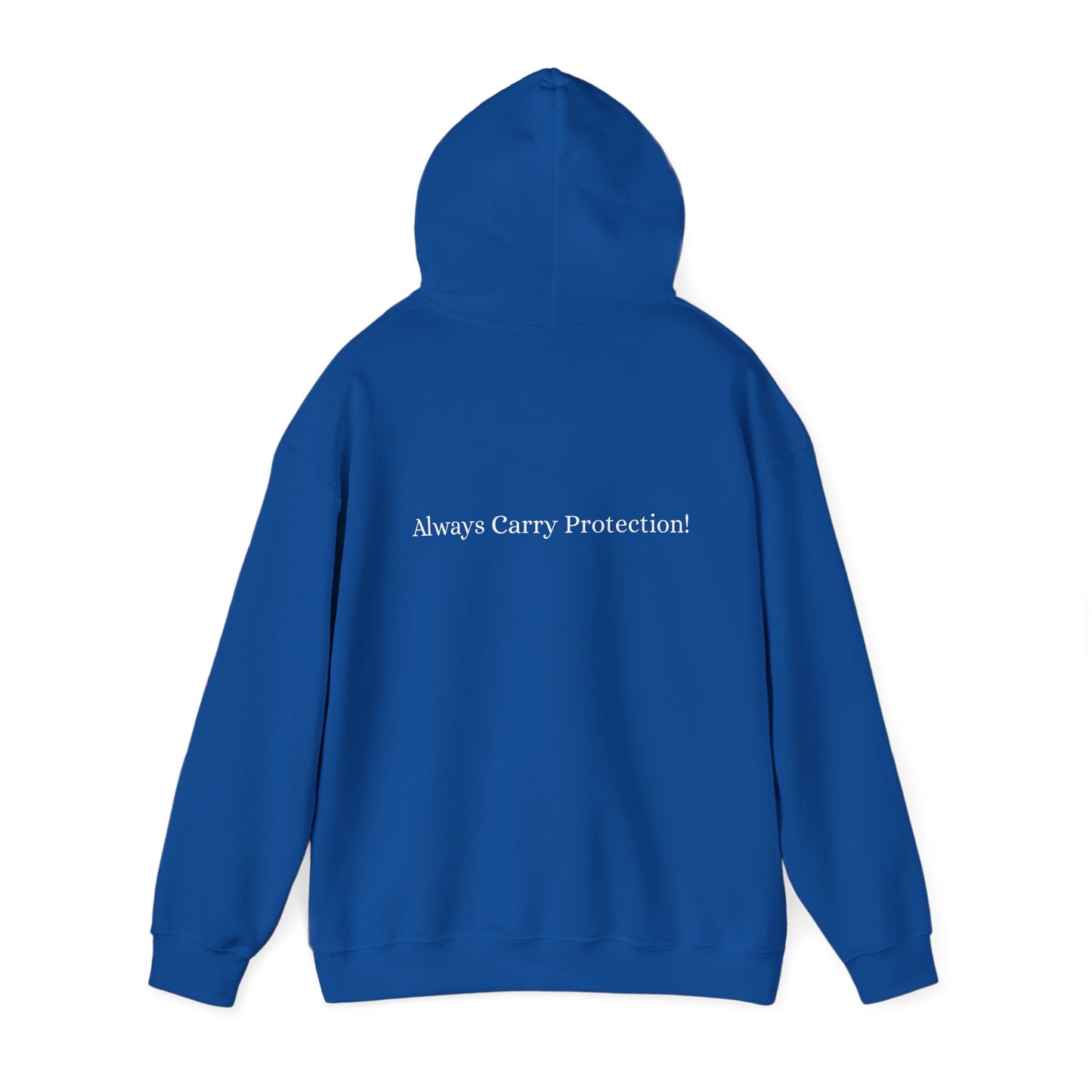 Unisex Heavy Blend™ Hooded Sweatshirt Front and Back WHITE Print   38.00