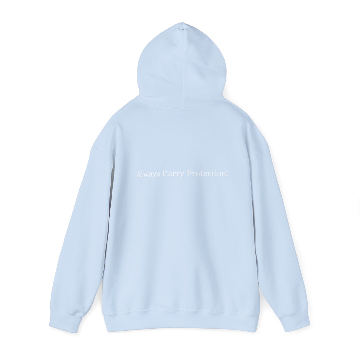 Unisex Heavy Blend™ Hooded Sweatshirt Front and Back WHITE Print   38.00