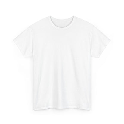 Unisex Heavy Cotton Tee Front & Back Lettering  WHITE   24.00