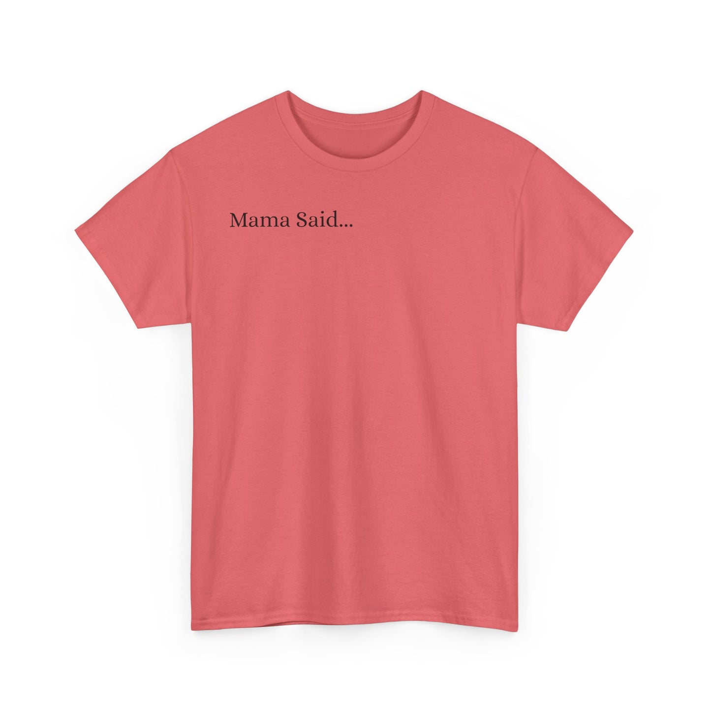 Unisex Heavy Cotton Tee Front & Back Lettering   BLACK    24.00
