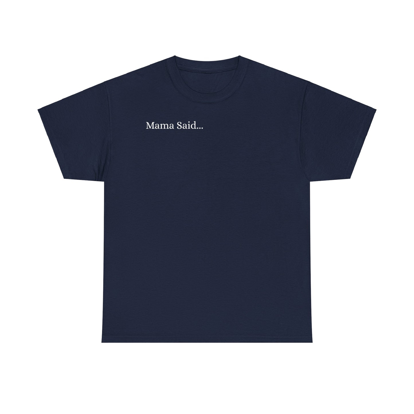 Unisex Heavy Cotton Tee Front & Back Lettering  WHITE   24.00