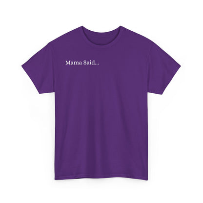 Unisex Heavy Cotton Tee Front & Back Lettering  WHITE   24.00