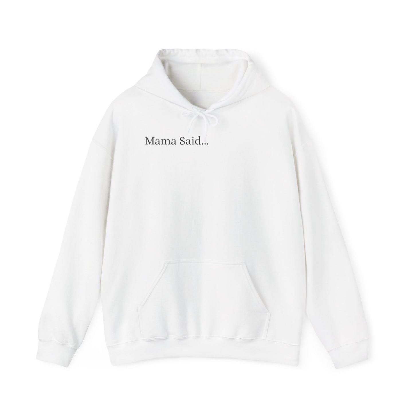 *Unisex Heavy Blend™ Hooded Sweatshirt Front and Back BLACK Print     38.00