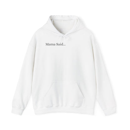*Unisex Heavy Blend™ Hooded Sweatshirt Front and Back BLACK Print     38.00