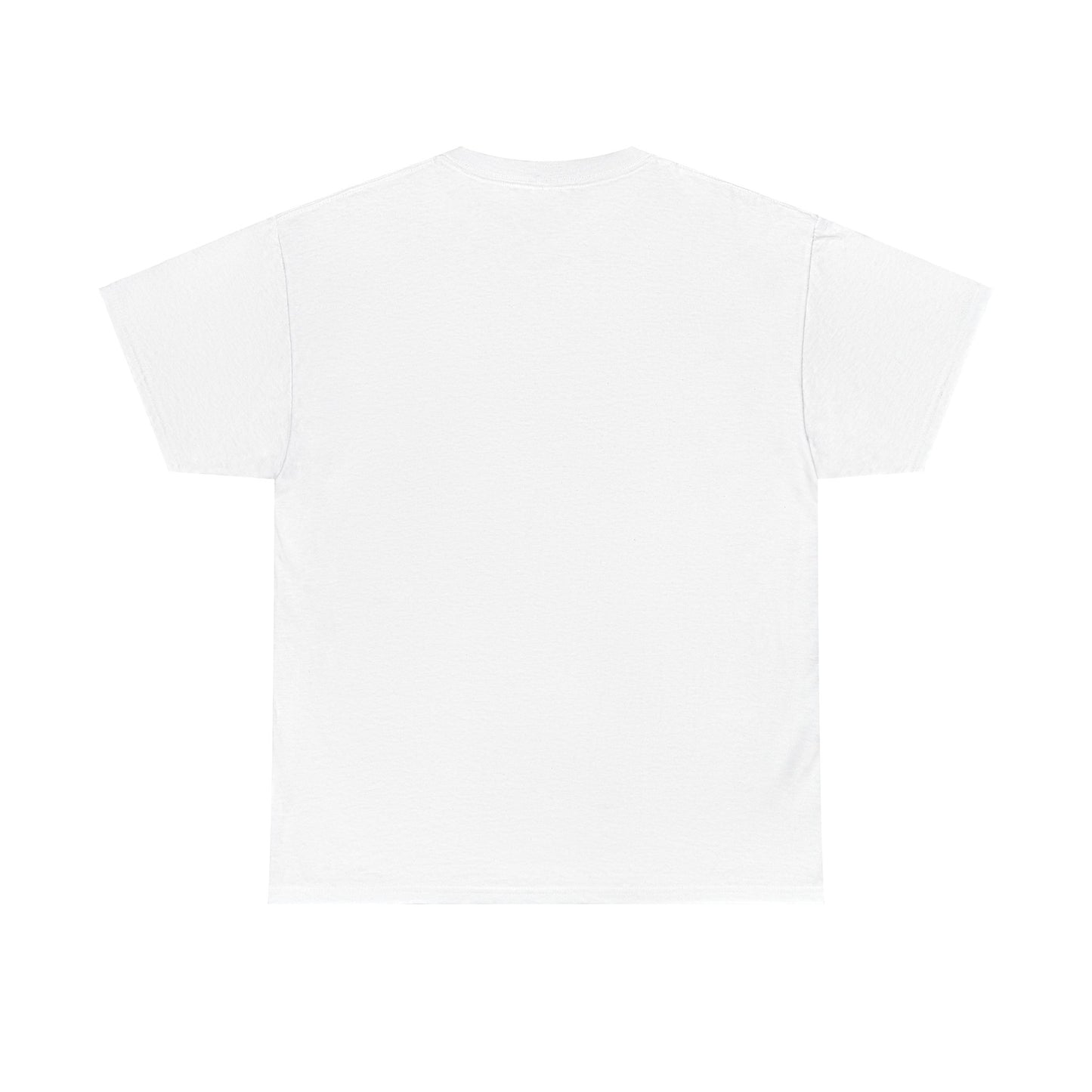 Unisex Heavy Cotton Tee Front & Back Lettering  WHITE   24.00