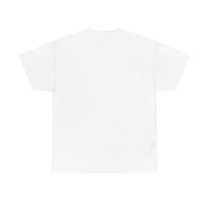 Unisex Heavy Cotton Tee Front & Back Lettering  WHITE   24.00