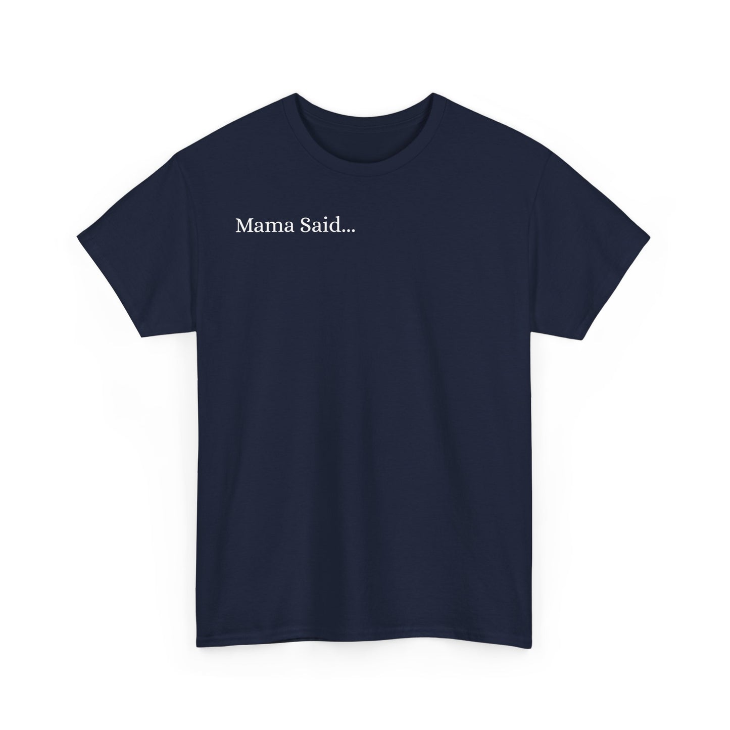 Unisex Heavy Cotton Tee Front & Back Lettering  WHITE   24.00