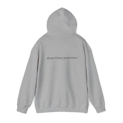 *Unisex Heavy Blend™ Hooded Sweatshirt Front and Back BLACK Print     38.00