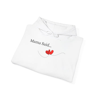 Unisex Heavy Blend™ Heart Hooded Sweatshirt Front and Back BLACK Print   $38.00