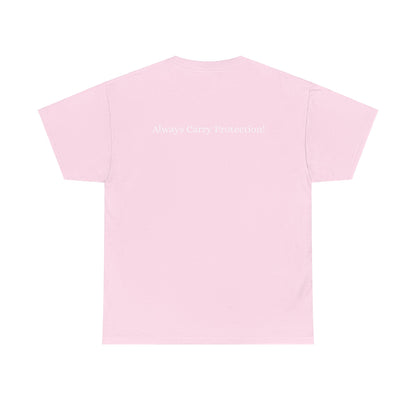 Unisex Heavy Cotton Tee Front & Back Lettering  WHITE   24.00