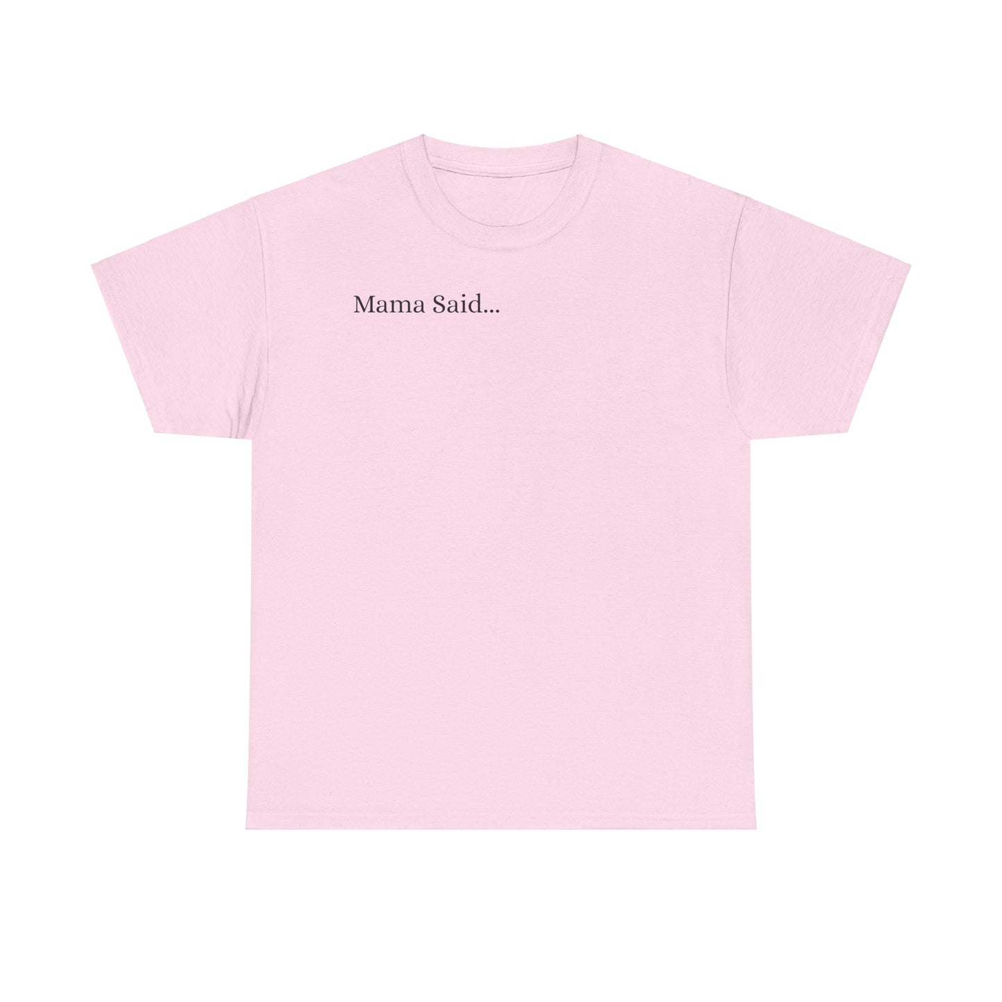 Unisex Heavy Cotton Tee Front & Back Lettering   BLACK    24.00