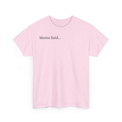 Unisex Heavy Cotton Tee Front & Back Lettering   BLACK    24.00