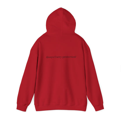 *Unisex Heavy Blend™ Hooded Sweatshirt Front and Back BLACK Print     38.00