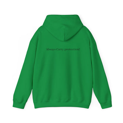 *Unisex Heavy Blend™ Hooded Sweatshirt Front and Back BLACK Print     38.00