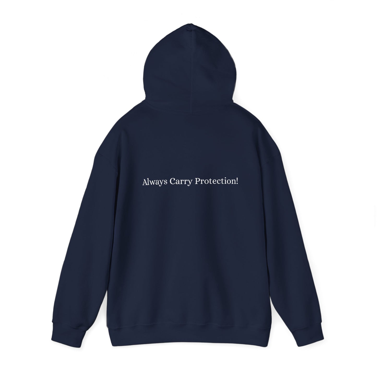 Unisex Heavy Blend™ Hooded Sweatshirt Front and Back WHITE Print   38.00