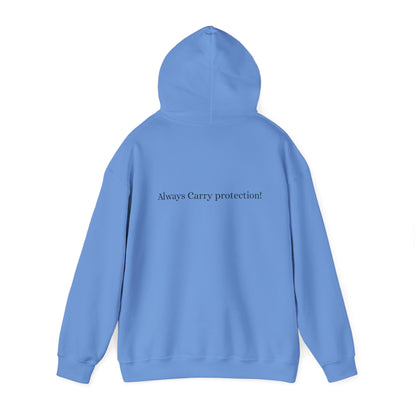 *Unisex Heavy Blend™ Hooded Sweatshirt Front and Back BLACK Print     38.00