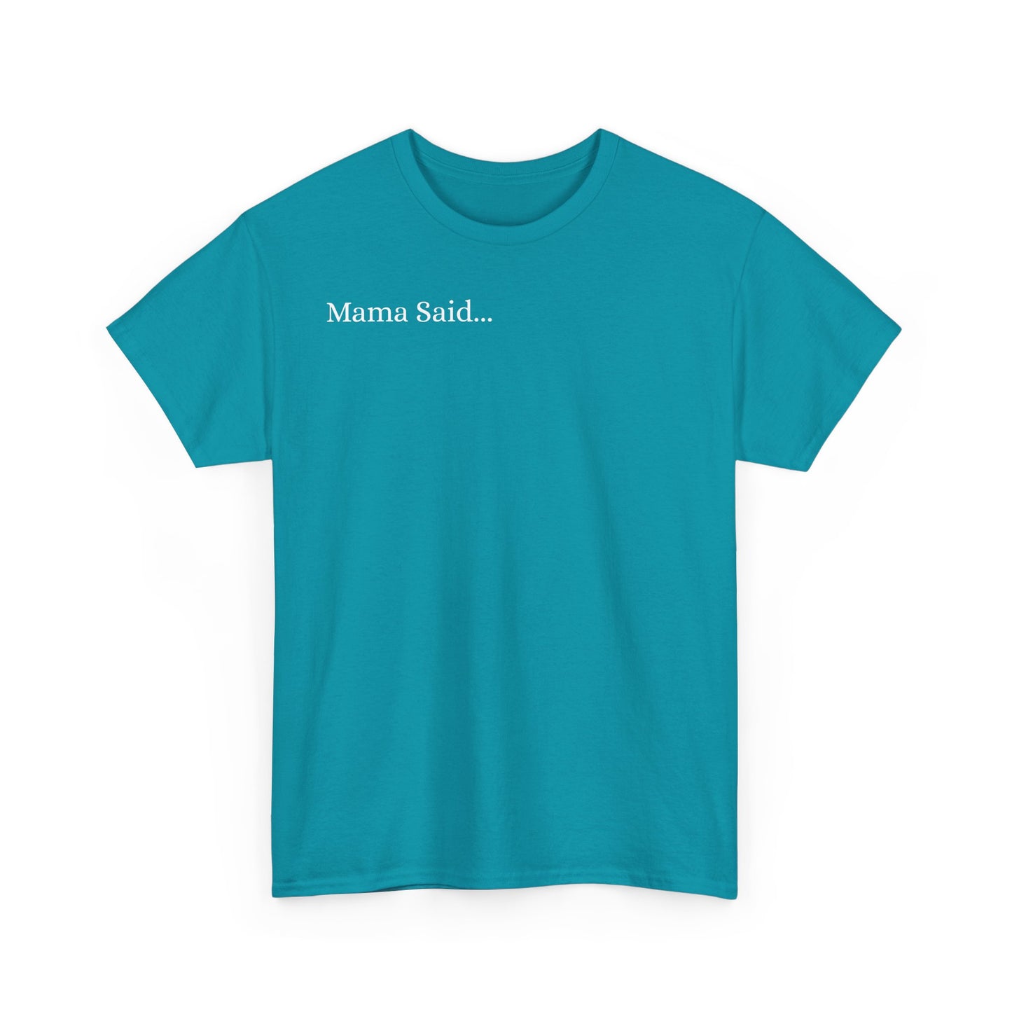Unisex Heavy Cotton Tee Front & Back Lettering  WHITE   24.00