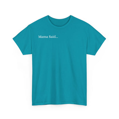 Unisex Heavy Cotton Tee Front & Back Lettering  WHITE   24.00