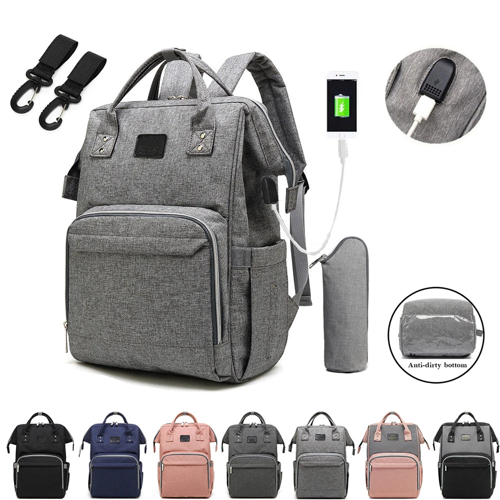 Mummy Large Capacity Backpack Bag Mom Bag Multi-function Waterproof Outdoor Travel Diaper Bags For Baby Care