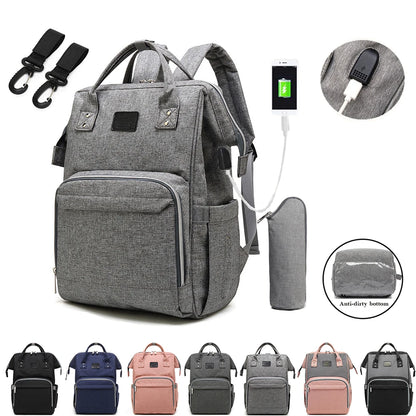 Mummy Large Capacity Backpack Bag Mom Bag Multi-function Waterproof Outdoor Travel Diaper Bags For Baby Care