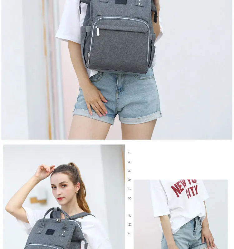 Mummy Large Capacity Backpack Bag Mom Bag Multi-function Waterproof Outdoor Travel Diaper Bags For Baby Care