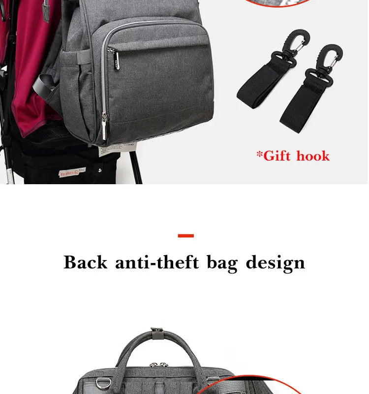 Mummy Large Capacity Backpack Bag Mom Bag Multi-function Waterproof Outdoor Travel Diaper Bags For Baby Care