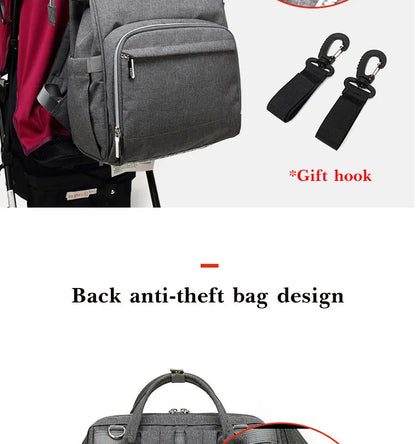 Mummy Large Capacity Backpack Bag Mom Bag Multi-function Waterproof Outdoor Travel Diaper Bags For Baby Care