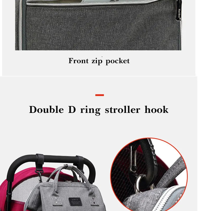 Mummy Large Capacity Backpack Bag Mom Bag Multi-function Waterproof Outdoor Travel Diaper Bags For Baby Care