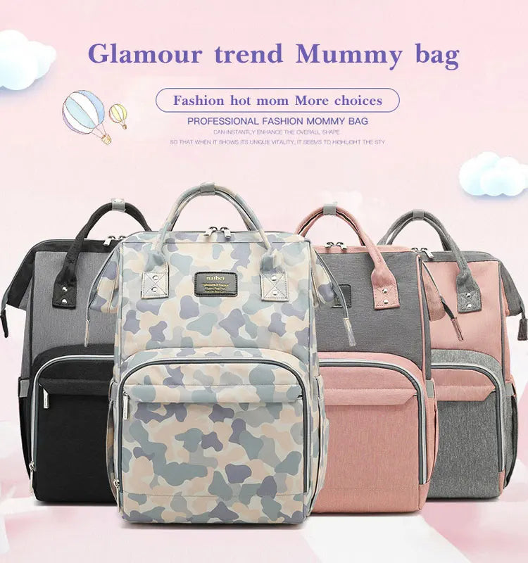 Mummy Large Capacity Backpack Bag Mom Bag Multi-function Waterproof Outdoor Travel Diaper Bags For Baby Care