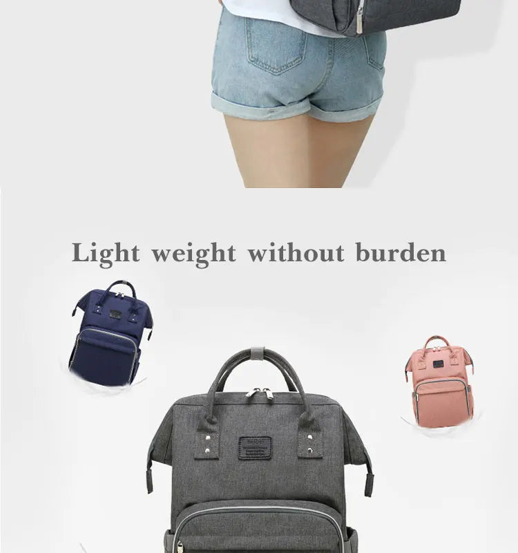 Mummy Large Capacity Backpack Bag Mom Bag Multi-function Waterproof Outdoor Travel Diaper Bags For Baby Care