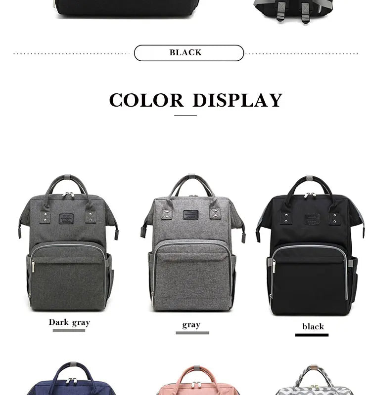 Mummy Large Capacity Backpack Bag Mom Bag Multi-function Waterproof Outdoor Travel Diaper Bags For Baby Care