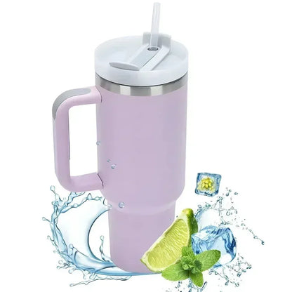 40 oz Drink Tumbler with Handle!!!! Light Blue 8