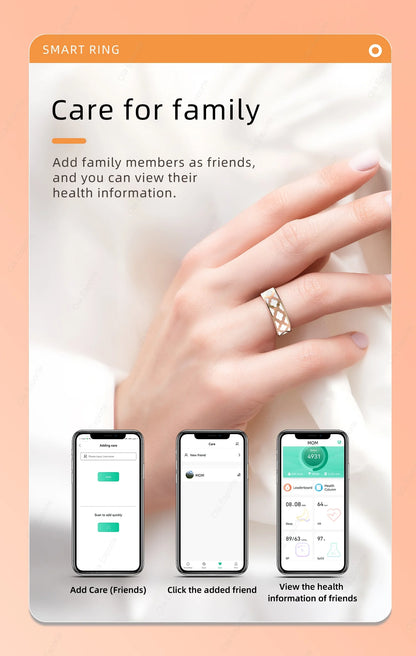 2024 Smart Ring For Men Women Heart Rate Blood Oxygen Monitoring Multi Sports Modes IP68 Waterproof Smart Rings For girl gifts