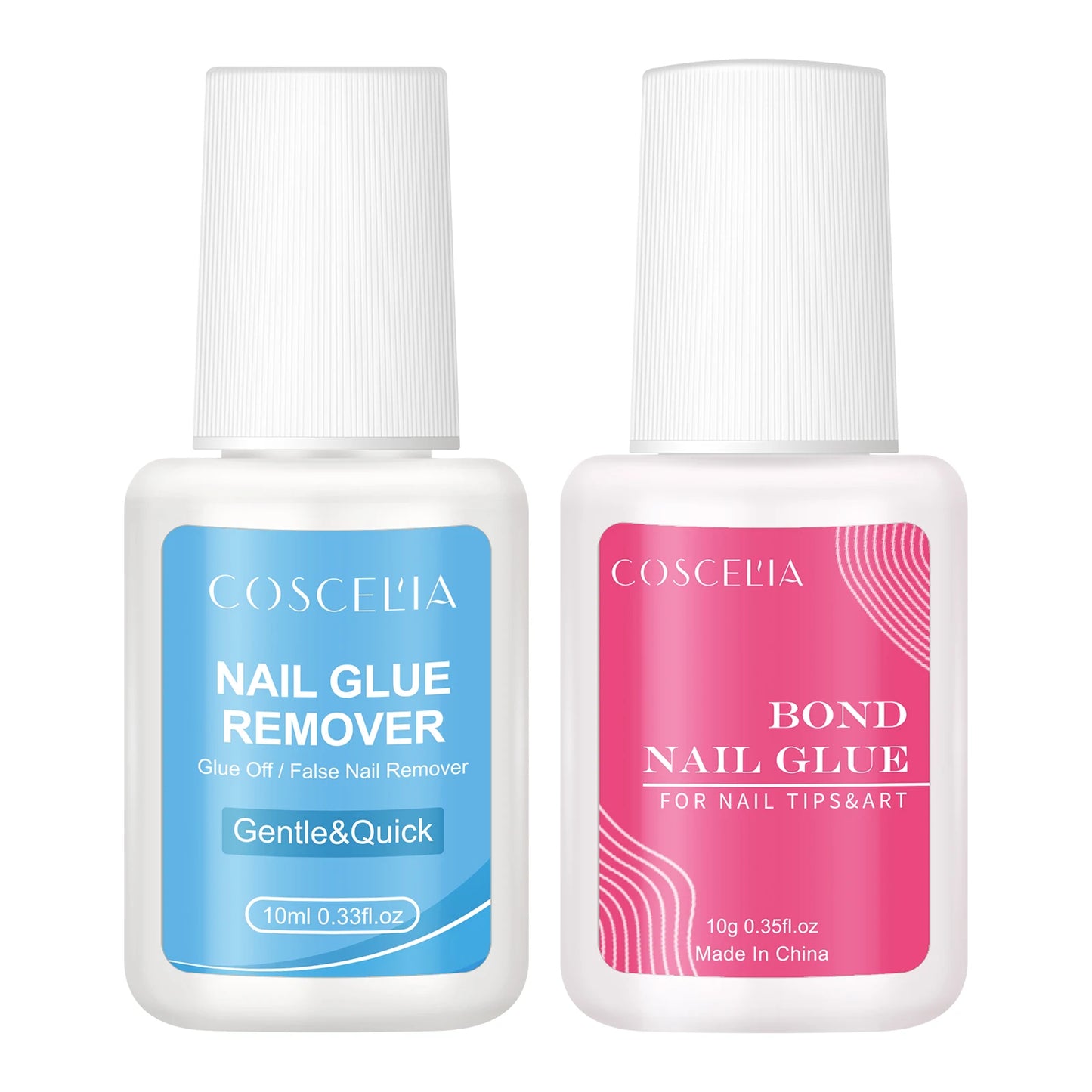 Coscelia 10ML Nail Glue Remover for Press on Nails Tips Remover Glue Off forDebonder for False Nail with Rhinestone Decorations
