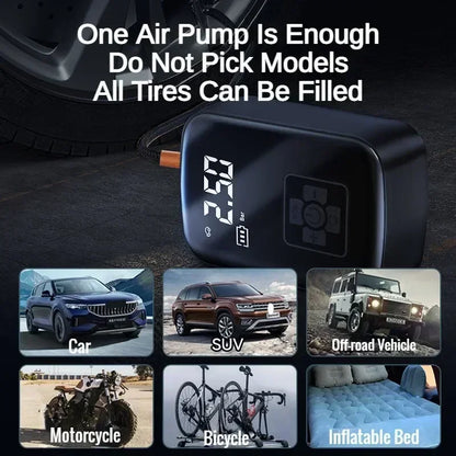 Wireless car air compressor