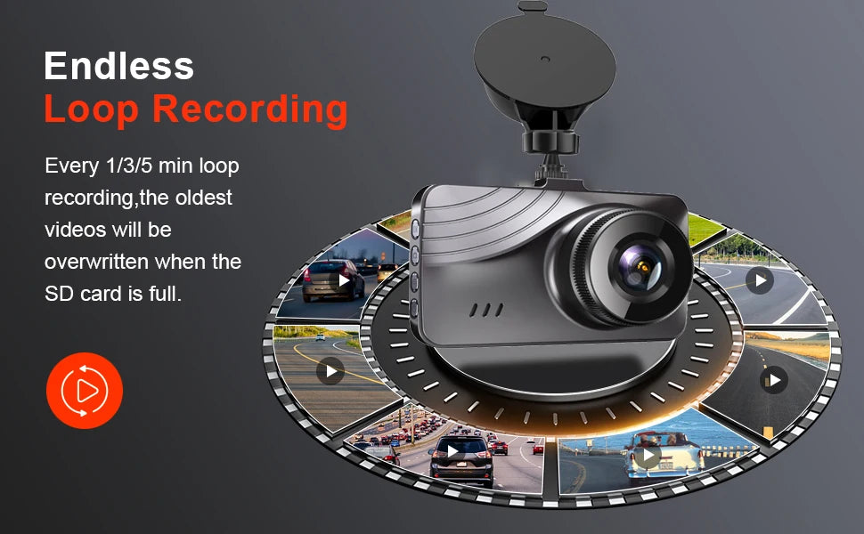 **KQQ 2K Dash Cam Front and Rear Camera   80.00