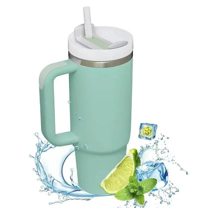 40 oz Drink Tumbler with Handle!!!! Light Blue 8