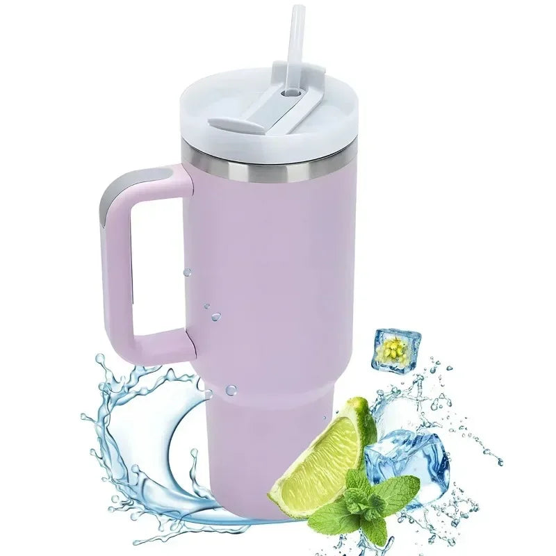 40 oz Drink Tumbler with Handle!!!! Light Blue 8