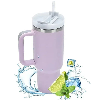 40 oz Drink Tumbler with Handle!!!! Light Blue 8
