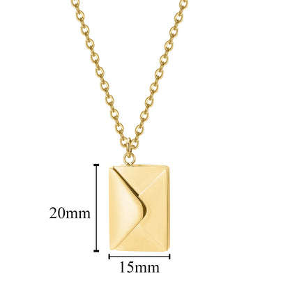 ! LOVE LETTER ENVELOP PENDANT SILVER 28.00
